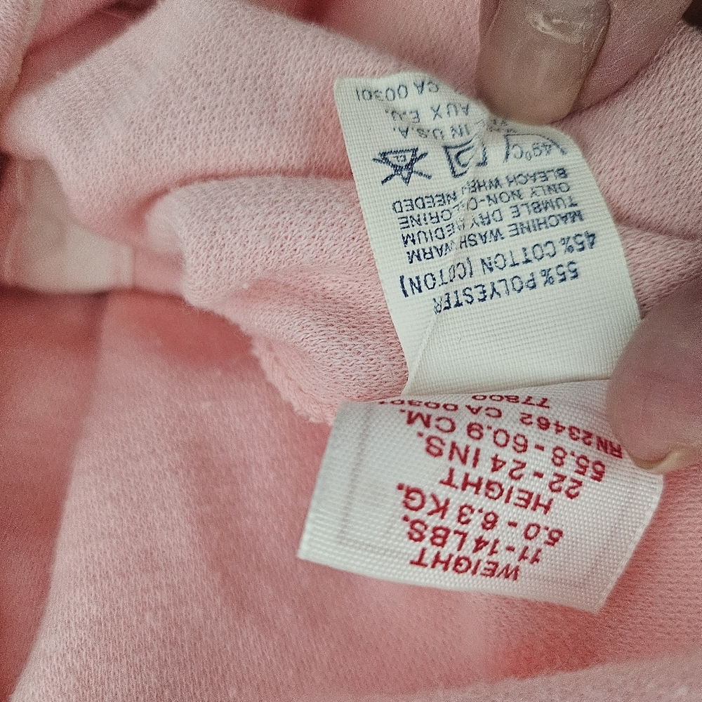 Vintage Buster Brown Baby Girl 3-6 Month Dainty Pink Lace Overall Bubble Romper - Picture 10 of 12